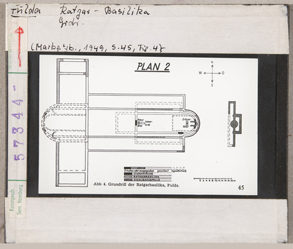 Vorschaubild Fulda: Ratgar-Basilika, Grundriss 